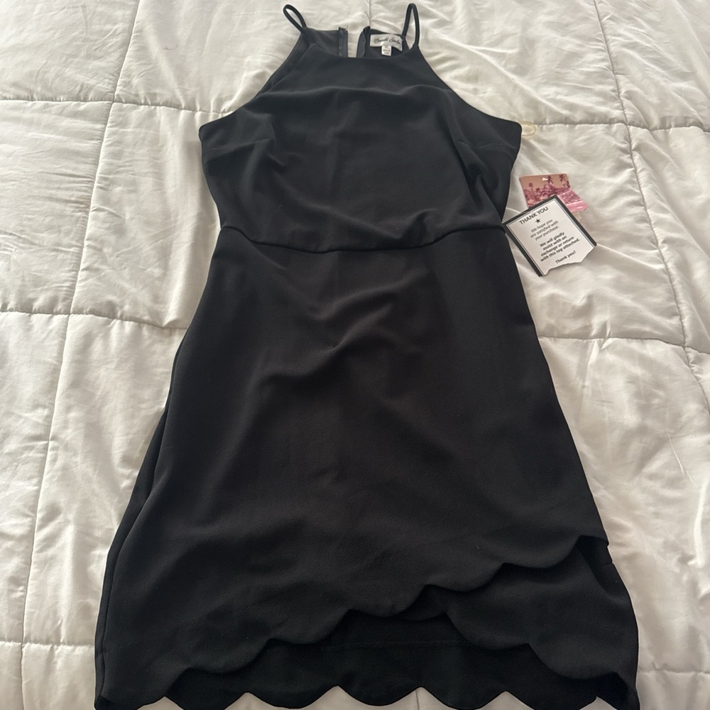 Emerald Sundae Black Mini Dress